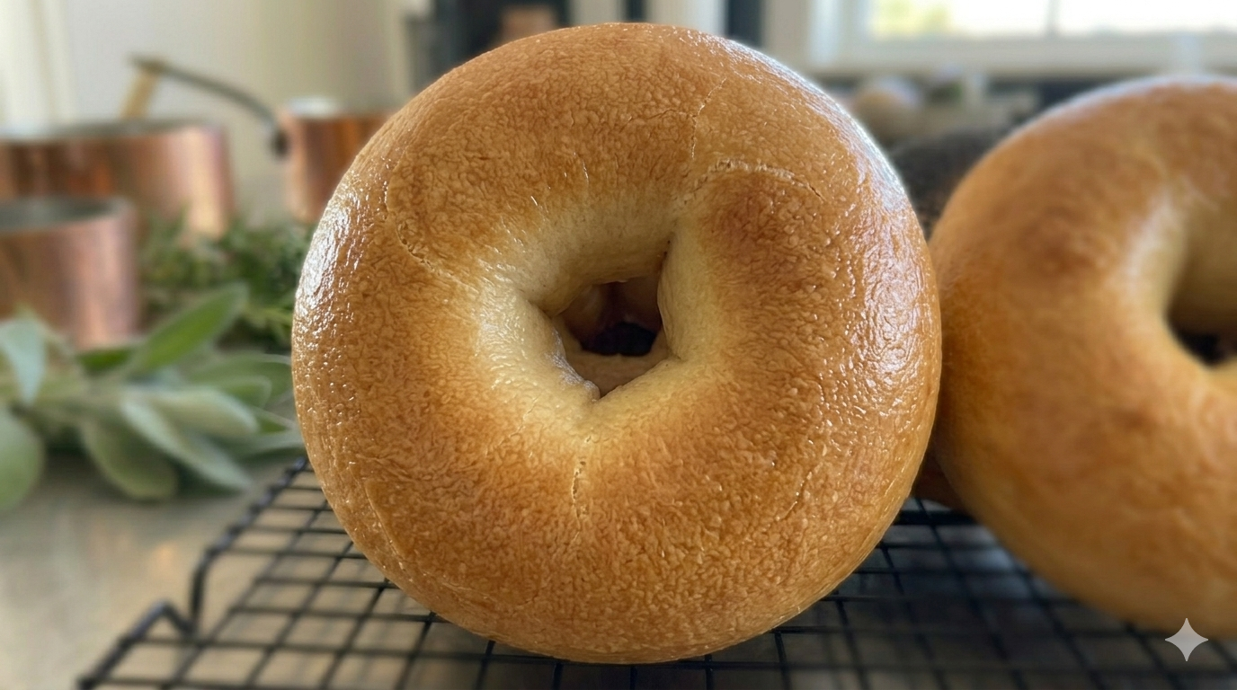 Regular sourdough bagel